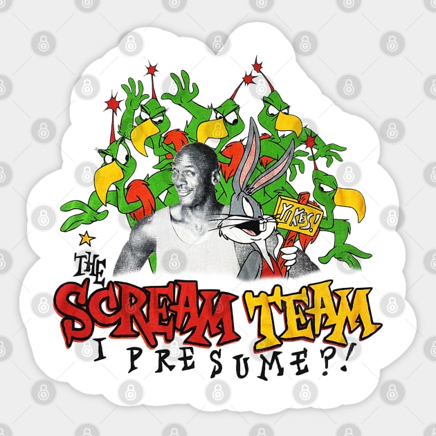 90s Rabbit Basketball Look Classic T-Shirt Sticker by nicklower